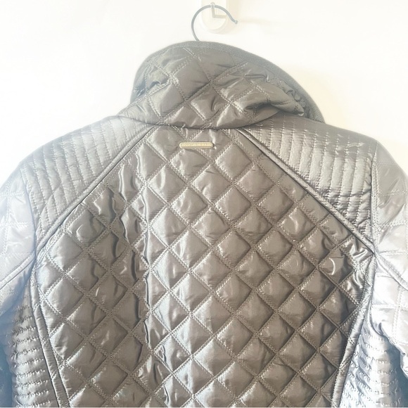 Marc New York Andrew Marc Quilted  Puffer Silver Grey Jacket Sz M - Picture 7 of 13